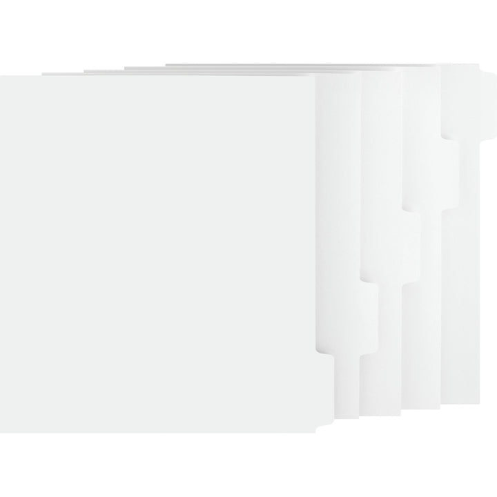 Image of Business Source Dividers w/Print-on Tabs,90 Bright, 8-1/2"x11", 50ST/BX, WE