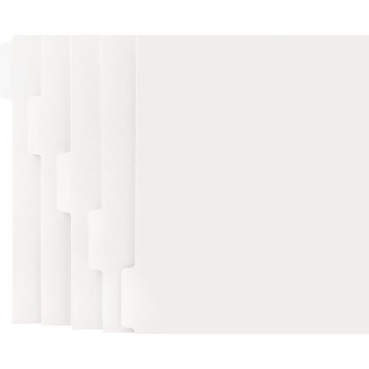Image of Business Source Dividers w/Print-on Tabs, 90 Bright, 9"x11", 50ST/BX, WE