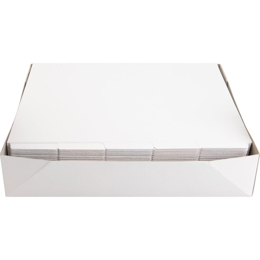 Image of Business Source Dividers w/Print-on Tabs, 90 Bright, 9"x11", 50ST/BX, WE