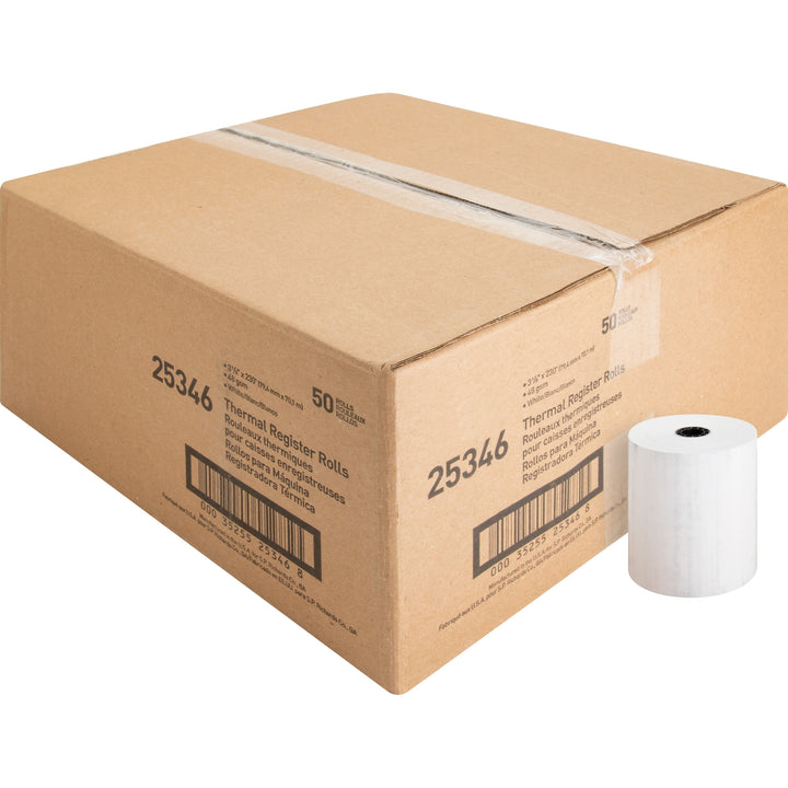 Image of Business Source Thermal Paper Roll, 3-1/8"x230', 50/CT, White