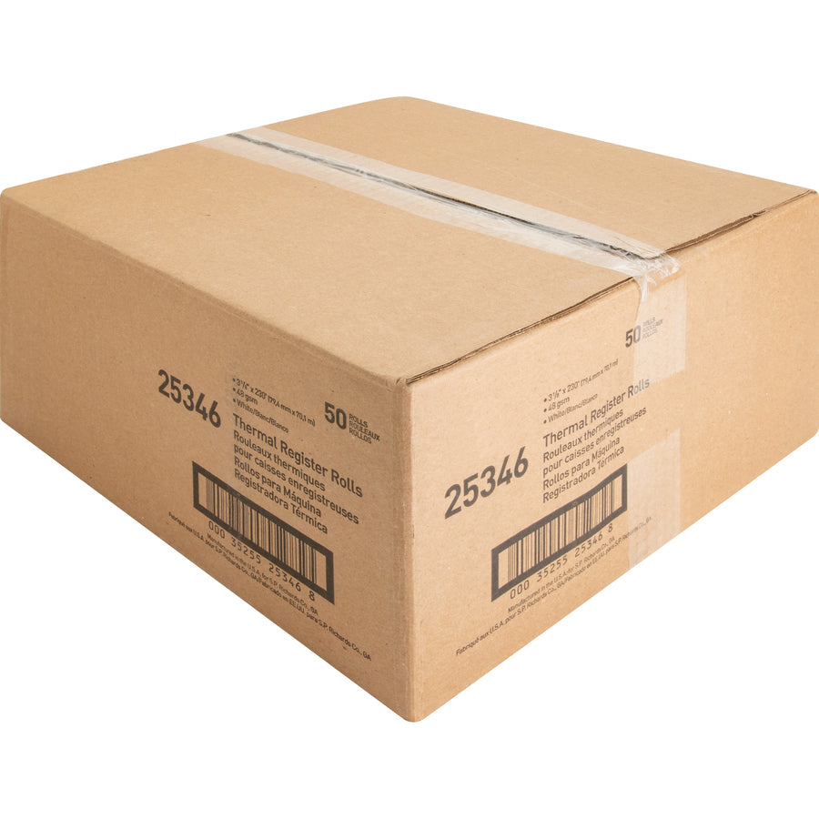 Image of Business Source Thermal Paper Roll, 3-1/8"x230', 50/CT, White