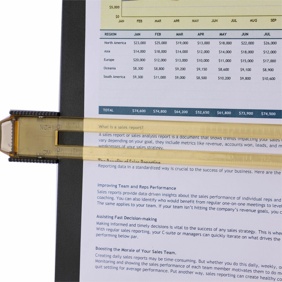 Image of Business Source Document Holder,Easel,Adj Clip,10-7/8"x1-5/8"x13-3/4",BK