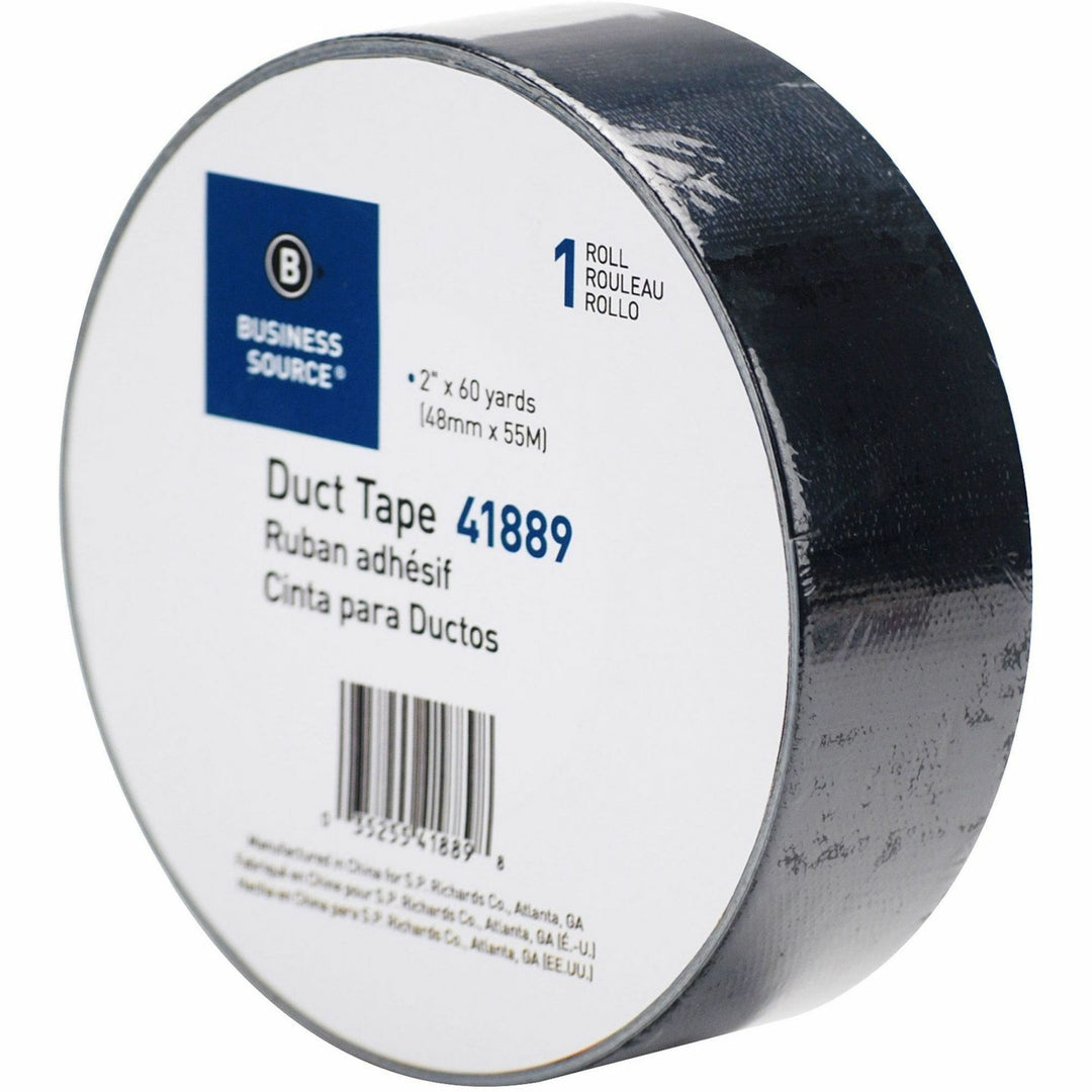 Image of Business Source Duct Tape Roll, 9mil, 2"x60 yards, Black