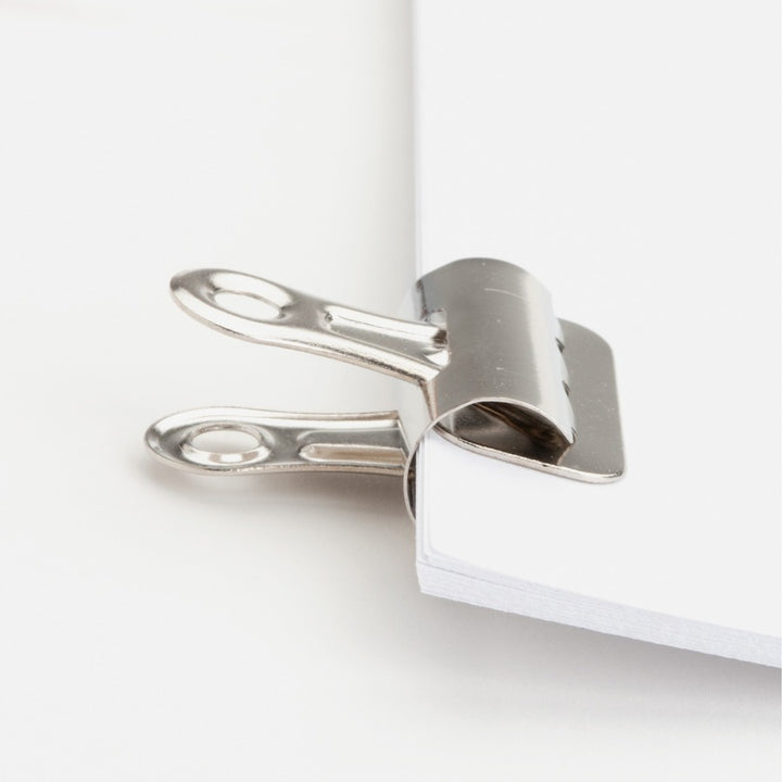 Image of Business Source 58500 Bulldog Grip Clips, No. 1, 1.3" Width, for Paper, Heavy Duty, Silver, 36 / Box