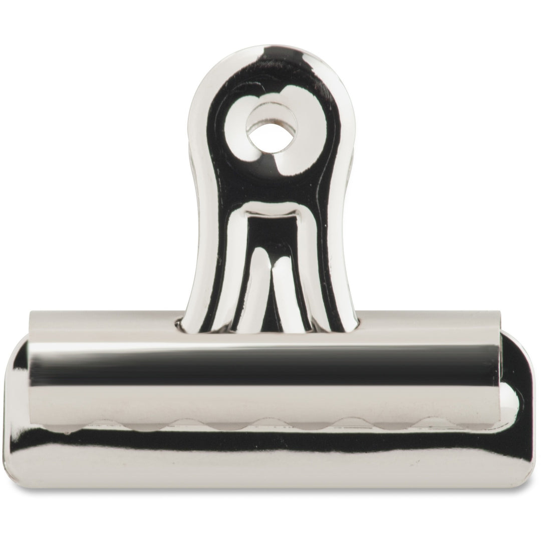 Image of Business Source Bulldog Clips, 11/32" Cap, Size 2, 2-1/4"W, 36/BX, Silver