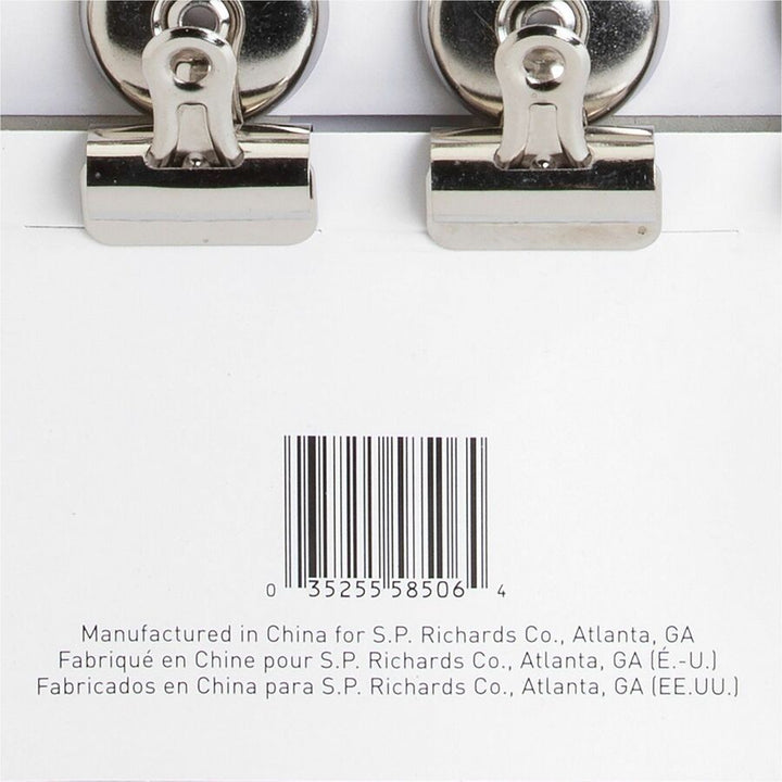 Image of Business Source MagneticClips,DisplayPK,Sz 1,1-1/4"W,3/8"Cap,18/BX,6BX/BD,SR