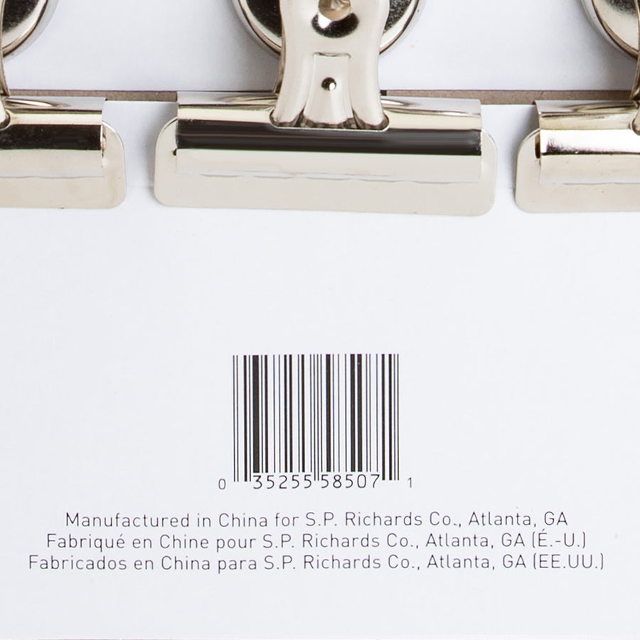 Image of Business Source Magnetic Clips,Display Pack,Sz 2,2-1/4"W,1/2"Cap,12/BX,SR