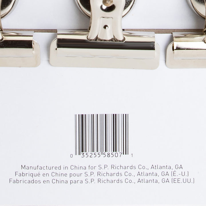 Image of Business Source Magnetic Clips,Display Pack,Sz 2,2-1/4"W,1/2"Cap,12/BX,SR