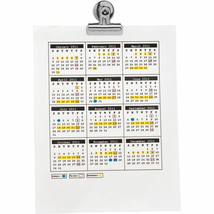 Image of Business Source MagneticClips,DisplayPK,Sz 2,2-1/4"W,1/2"Cap,12/BX,6BX/BD,SR