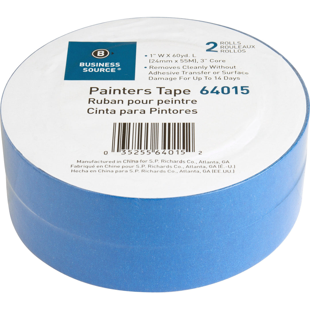 Image of Business Source Painters Tape, Multisurface, 1"x60 Yards, 2 Roll/PK, BE