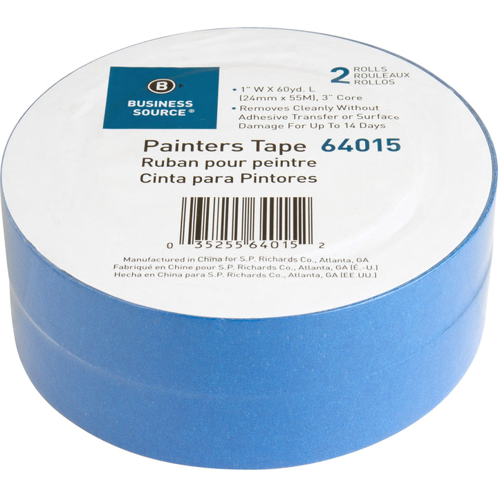 Image of Business Source Painters Tape, Multisurface, 1"x60 Yards, 2 Roll/PK, BE