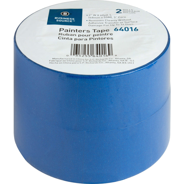 Image of Business Source Painters Tape, Multisurface, 2"x60 Yards, 2 Roll/PK, BE