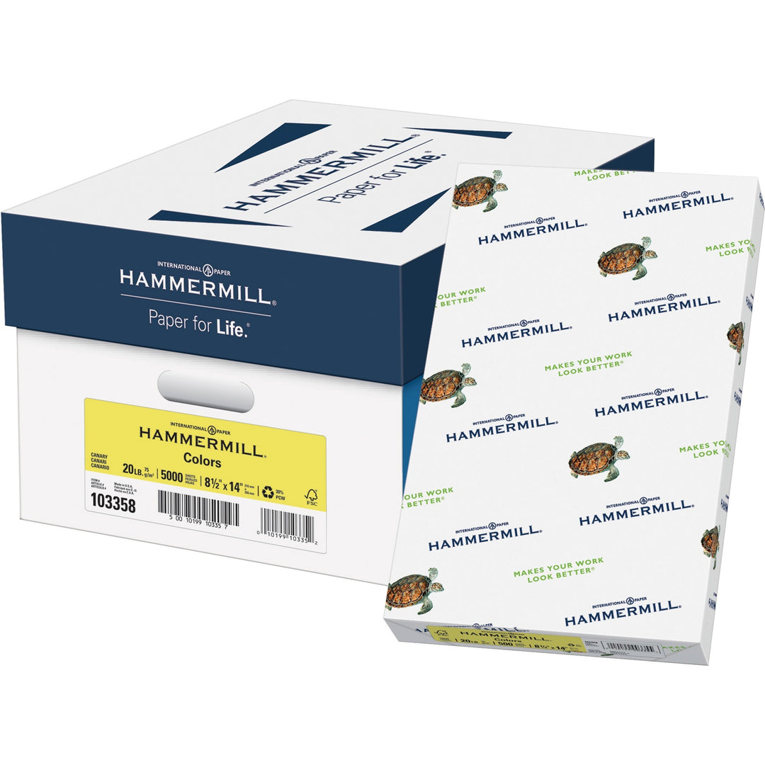 Image of Hammermill® Copy Paper,Multipurpose,20 lb, 8-1/2"x14",500/RM,10RM/CT,CA