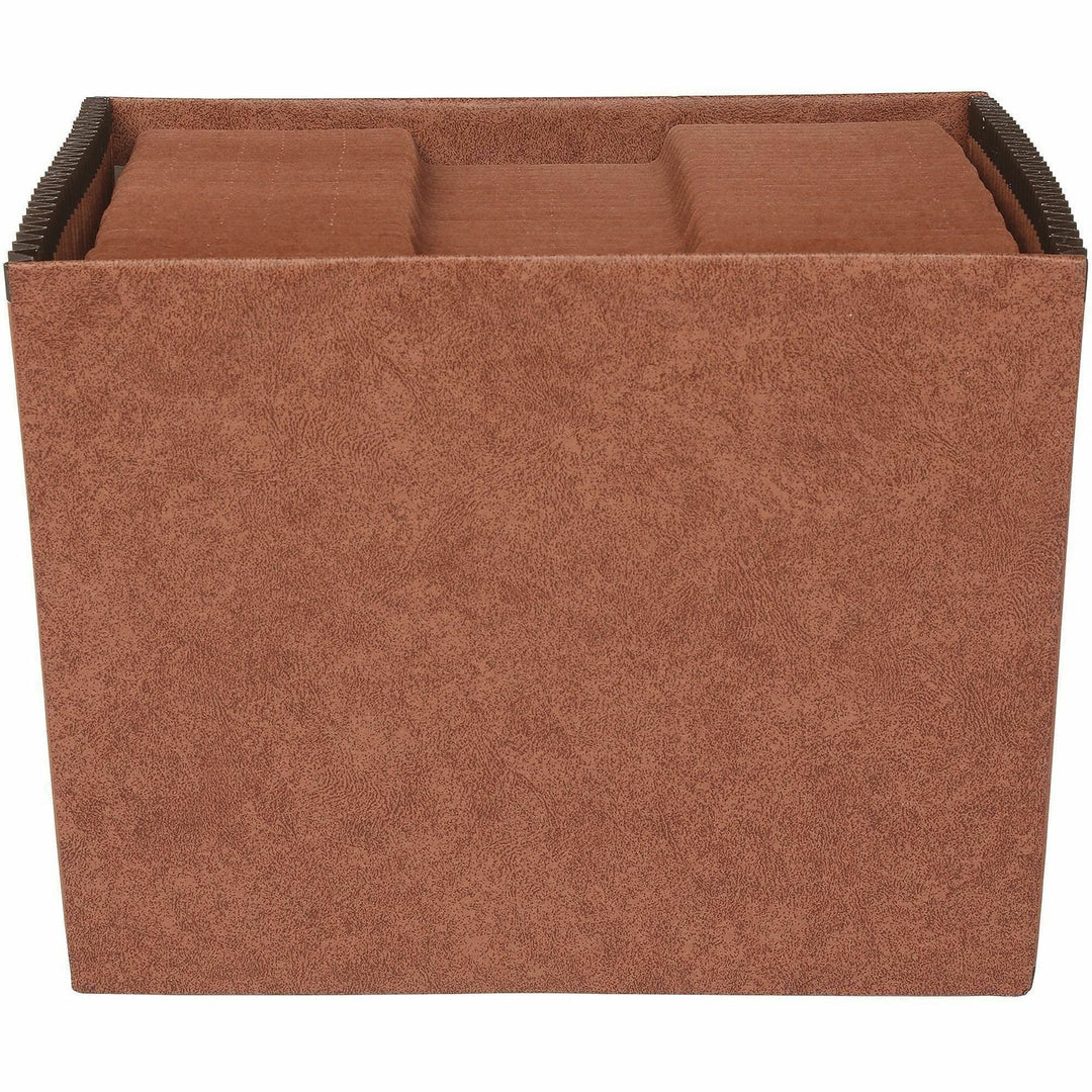 Image of Business Source Accordion File,No Flap,31 Pockets,1-31,Letter,12"x10",Brown