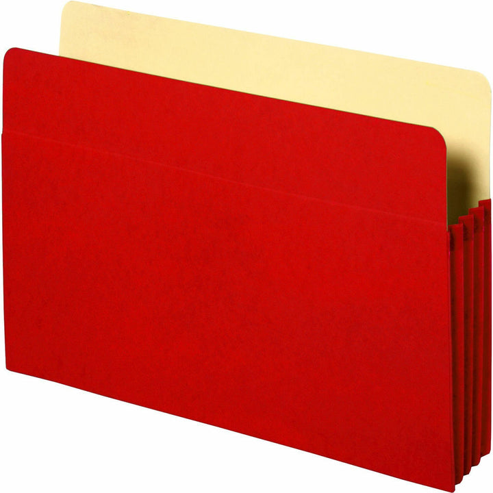 Image of Business Source Accordion Pocket,3-1/2" Exp,11-3/4"x9-1/2",Red