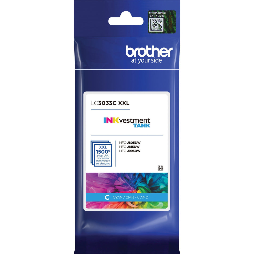 Image of Brother INKvestment LC3033C Ink Cartridge, 1500 Pages, 1 Each