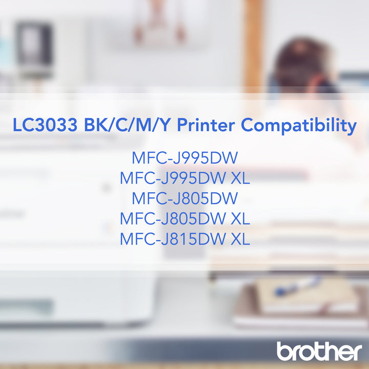 Image of Brother INKvestment LC3033C Ink Cartridge, 1500 Pages, 1 Each