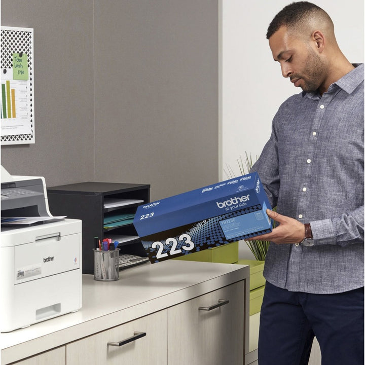 Image of Brother Genuine TN-223C Standard Yield Cyan Toner Cartridge, 1300 Pages, 1 Each