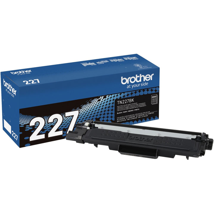 Image of Brother Genuine TN-227BK High Yield Black Toner Cartridge, 3000 Pages, 1 Each