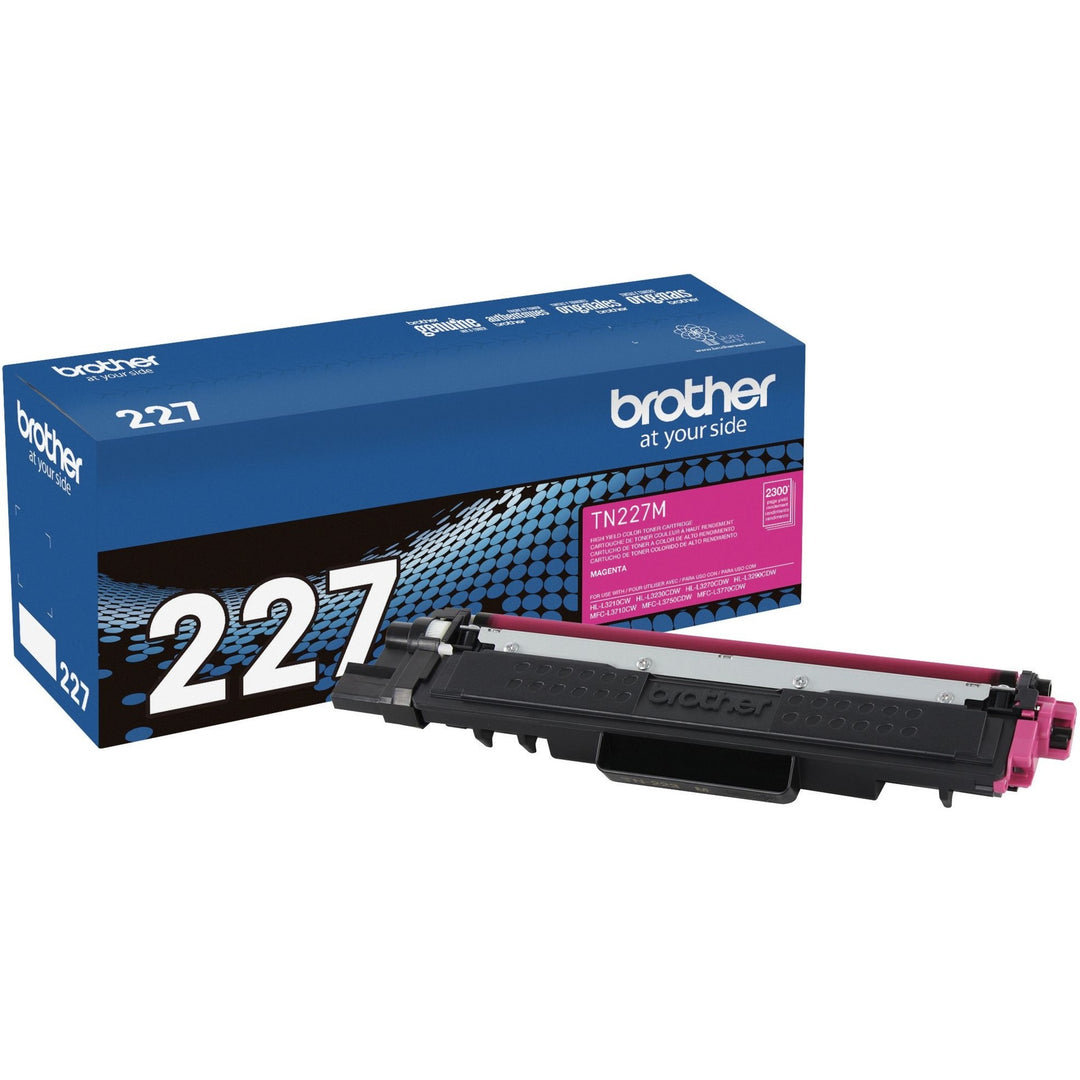 Image of Brother Genuine TN-227M High Yield Magenta Toner Cartridge, 2300 Pages, 1 Each