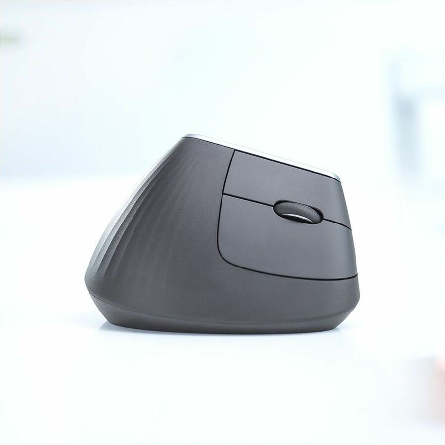 Image of Logitech® MX Vertical Advanced Ergonomic Mouse, 2.4 GHz Frequency/33 ft Wireless Range, Left/Right Hand Use, Graphite
