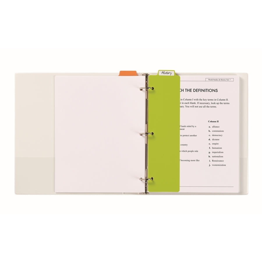 Image of Avery® Tabbed Snap-In Bookmark Plastic Dividers, 5-Tab, 11.5 X 3, Assorted, 1 Set