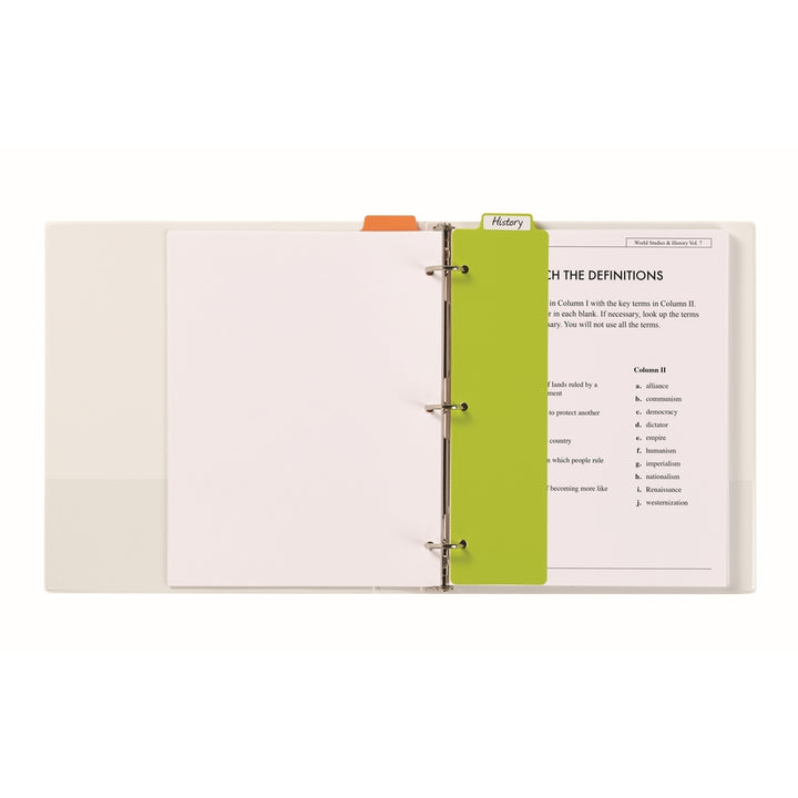 Image of Avery® Tabbed Snap-In Bookmark Plastic Dividers, 5-Tab, 11.5 X 3, Assorted, 1 Set
