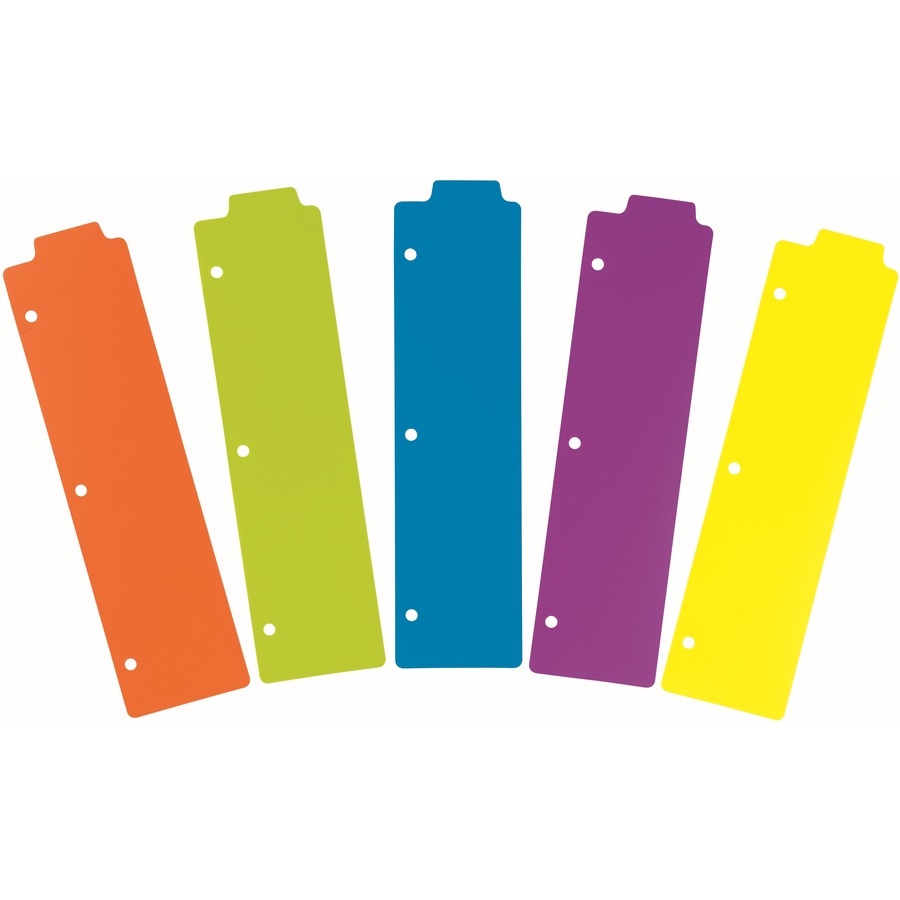 Image of Avery® Tabbed Snap-In Bookmark Plastic Dividers, 5-Tab, 11.5 X 3, Assorted, 1 Set