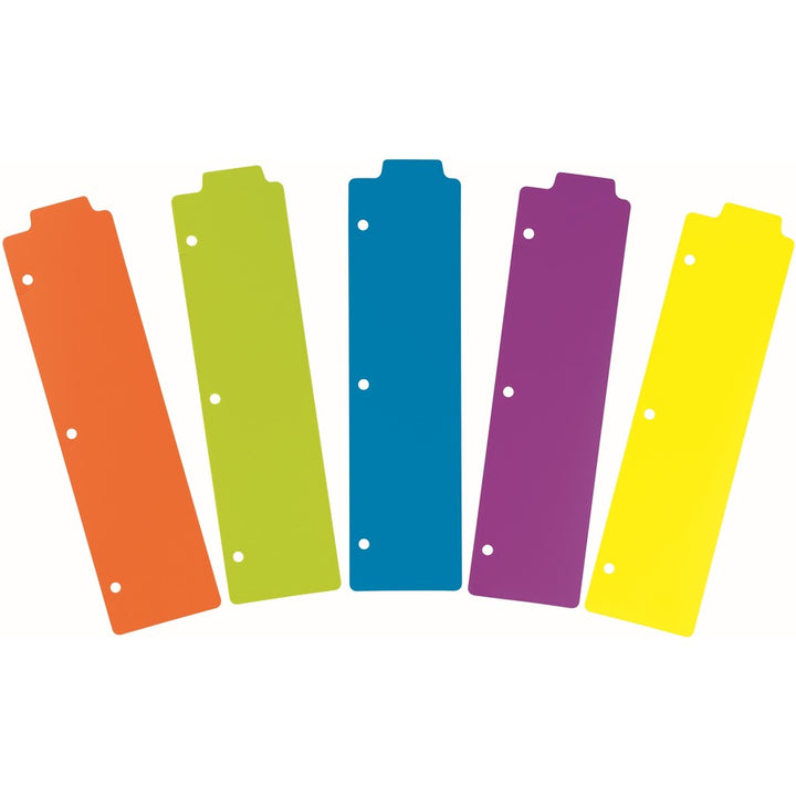 Image of Avery® Tabbed Snap-In Bookmark Plastic Dividers, 5-Tab, 11.5 X 3, Assorted, 1 Set