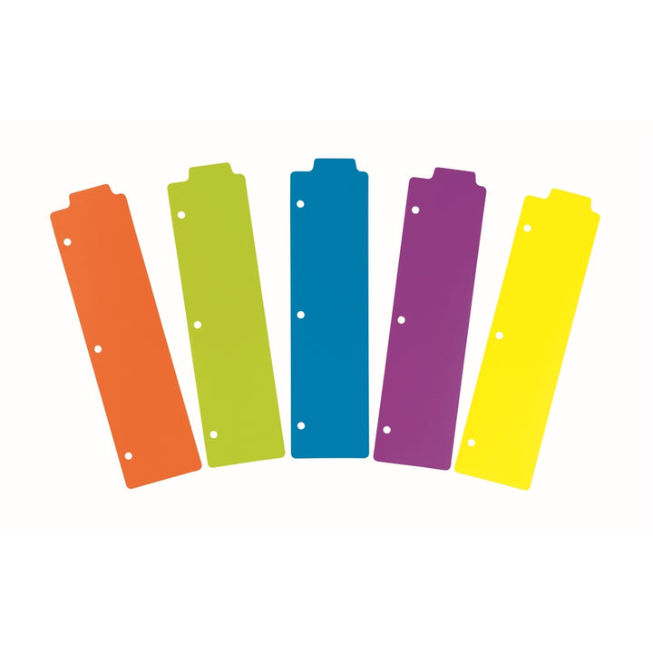Image of Avery® Tabbed Snap-In Bookmark Plastic Dividers, 5-Tab, 11.5 X 3, Assorted, 1 Set