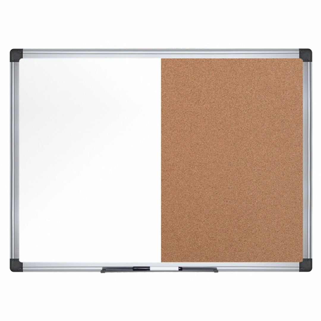 Image of Bi-silque Combination Board, Dry-Erase/Cork, 48"Wx72"Lx1/2"H, Multi