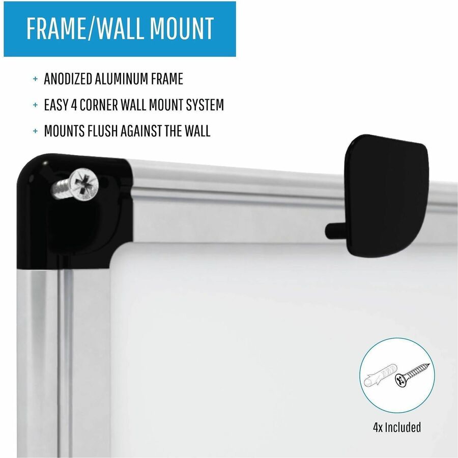Image of Bi-silque Combination Board, Dry-Erase/Cork, 48"Wx72"Lx1/2"H, Multi