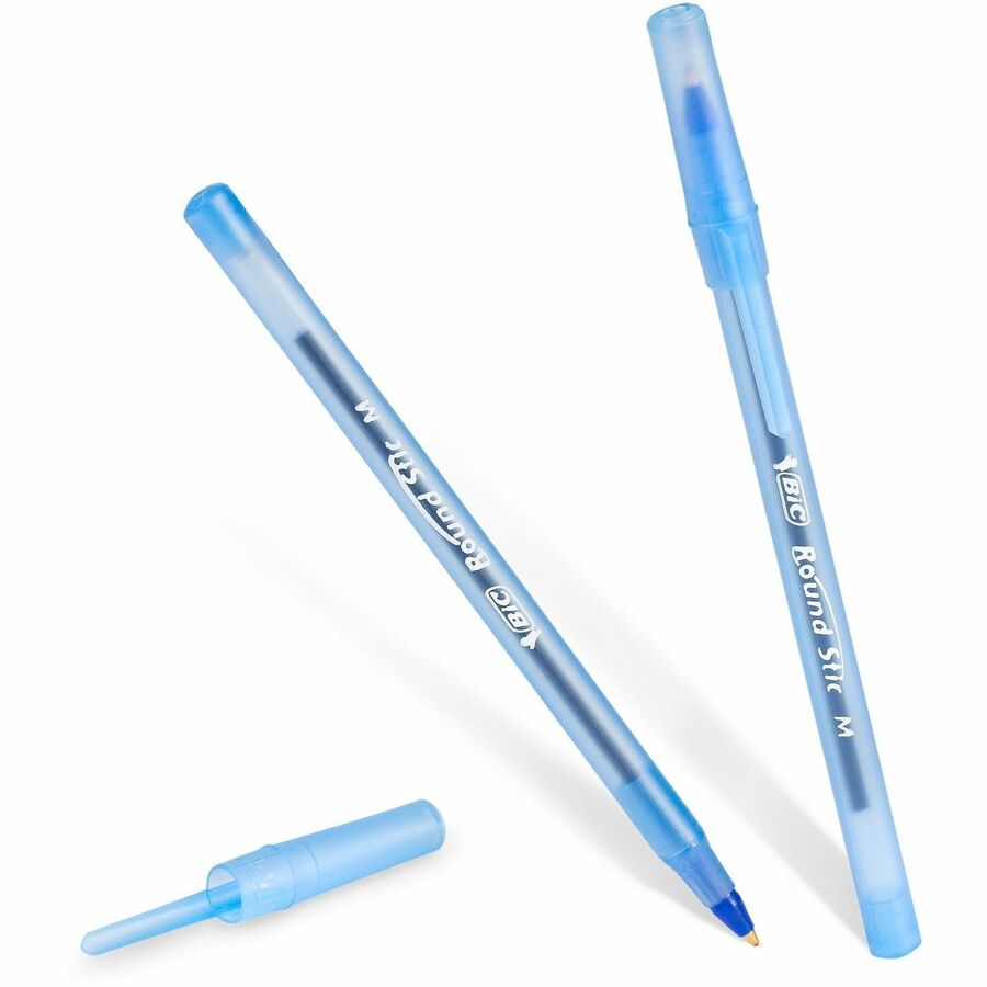 Image of BIC® BallpointPens,Stick,MedPnt,12/BX,6BX/BD,Frost Barrel/BEInk