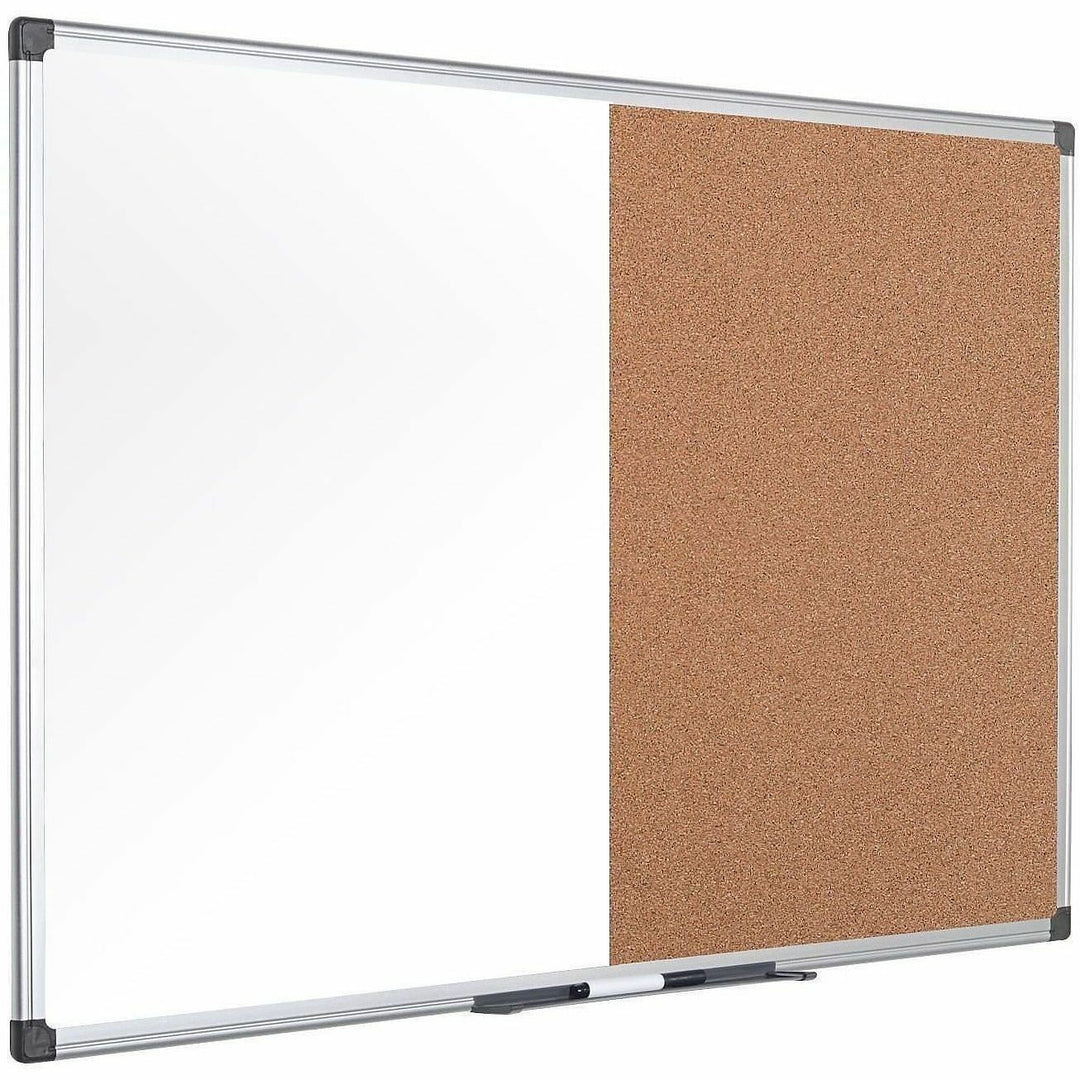 Image of Bi-silque Combination Board, Dry-Erase/Cork, 36"Wx48"Lx1/2"H, Multi