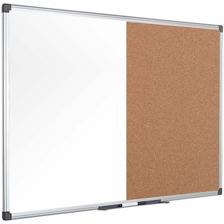 Image of Bi-silque Combination Board, Dry-Erase/Cork, 36"Wx48"Lx1/2"H, Multi