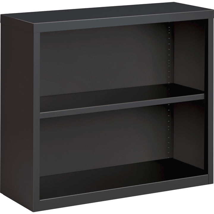 Image of Lorell Bookcase, 2-Shelf, Steel, 34-1/2"x12-5/8"x30", Charcoal