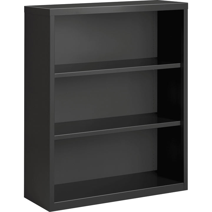 Image of Lorell Bookcase, 3-Shelf, Steel, 34-1/2"x12-5/8"x30", Charcoal