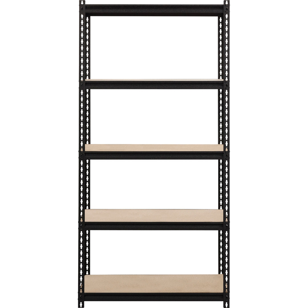 Image of Lorell Shelving, 5-Shelf, Steel, 2300 lb Cap, 36"x18"x72", Black
