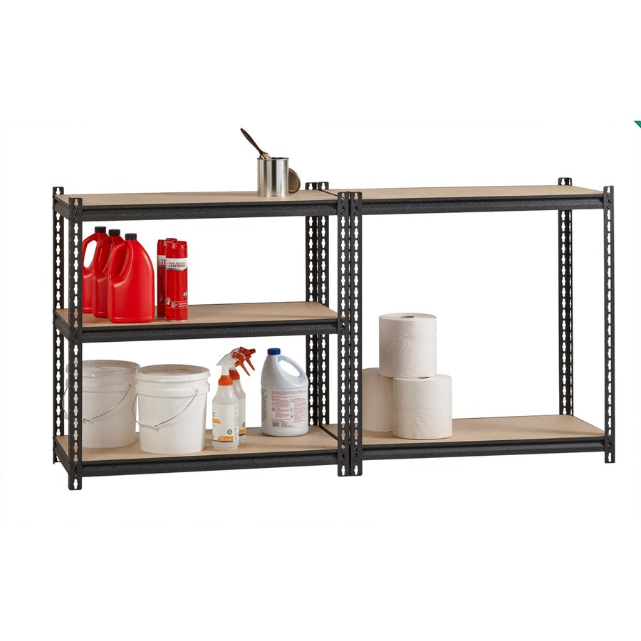 Image of Lorell Shelving, 5-Shelf, Steel, 2300 lb Cap, 36"x18"x72", Black