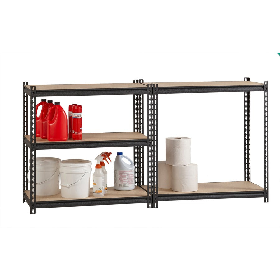 Image of Lorell Shelving, 5-Shelf, Steel, 2300 lb Cap, 36"x18"x72", Black