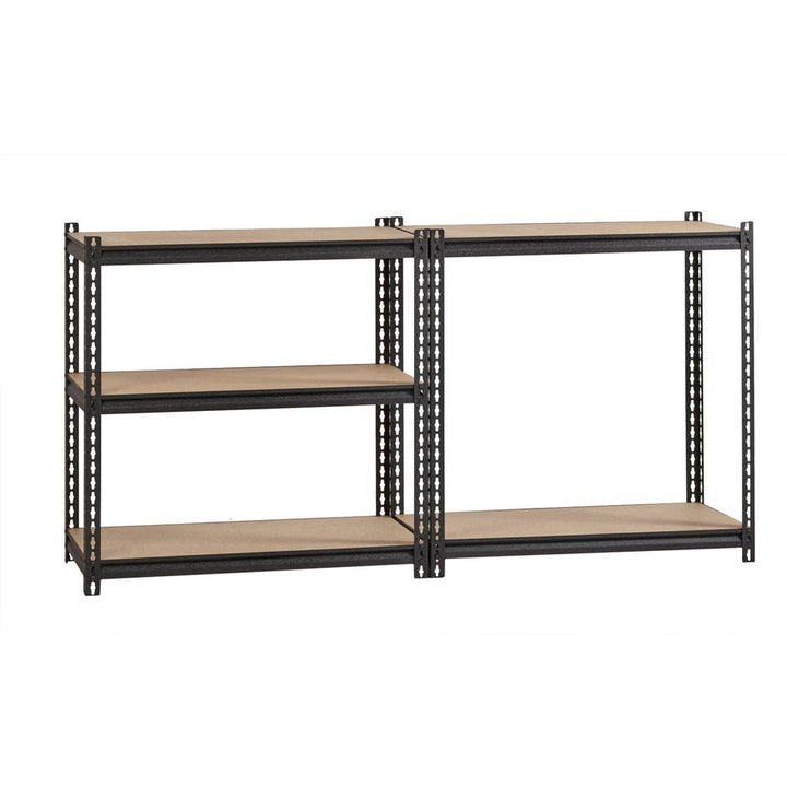 Image of Lorell Shelving, 5-Shelf, Steel, 2300 lb Cap, 36"x18"x72", Black