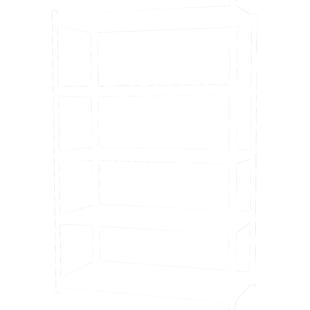 Image of Lorell Shelving, 5-Shelf, Steel, 2300 lb Cap, 48"x24"x72", Black
