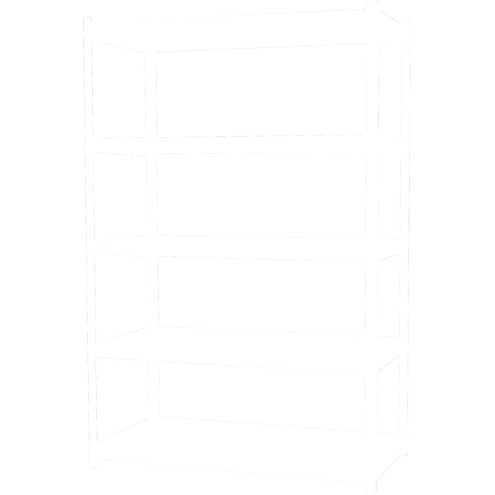 Image of Lorell Shelving, 5-Shelf, Steel, 2300 lb Cap, 48"x24"x72", Black
