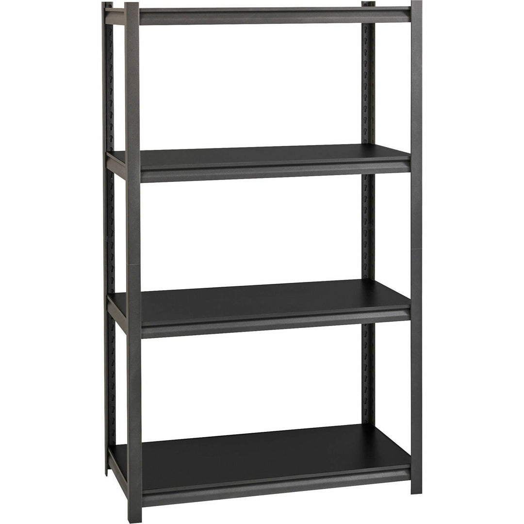 Image of Lorell Shelving, 4-Shelf, Steel, 3200 lb Cap, 36"x18"x60", Black