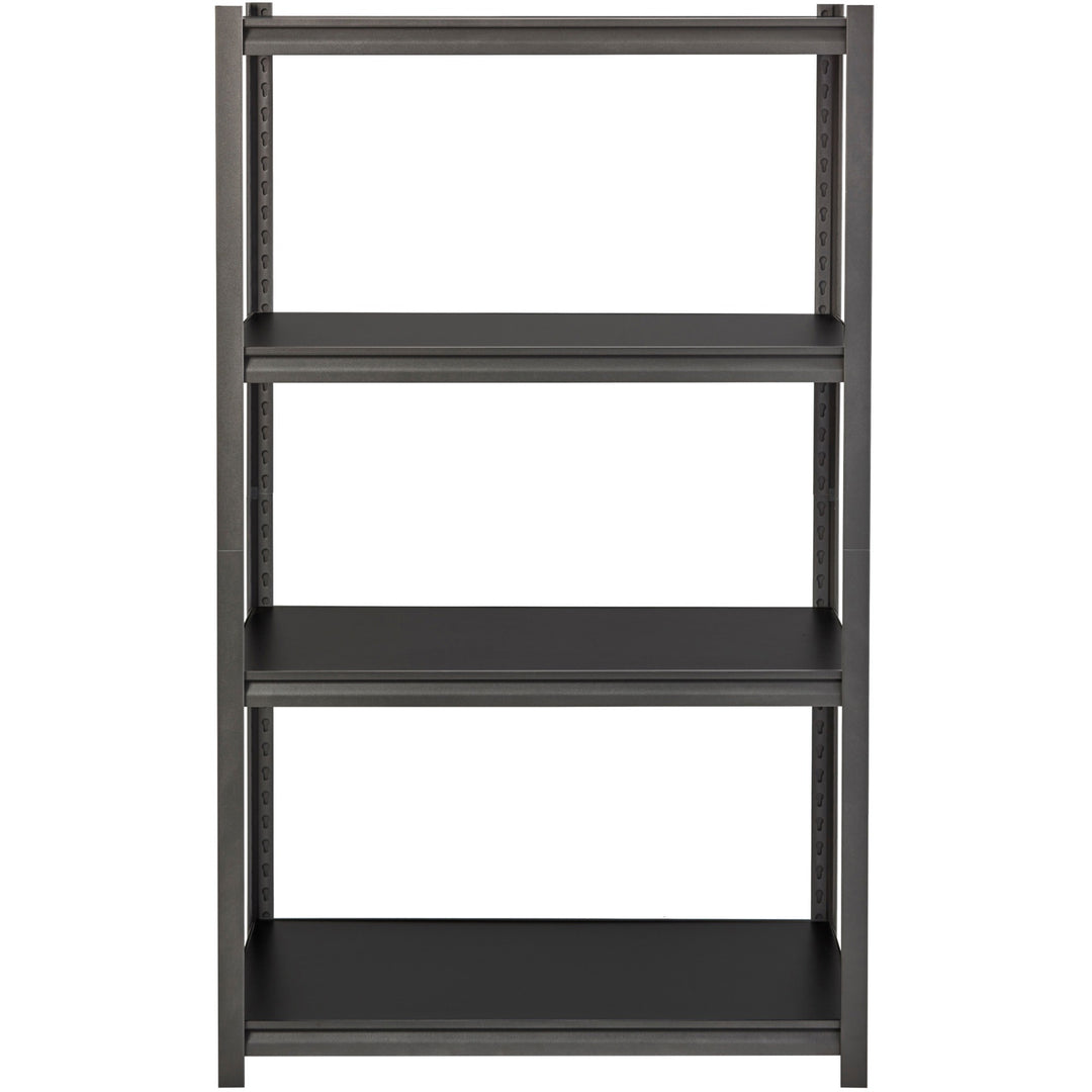 Image of Lorell Shelving, 4-Shelf, Steel, 3200 lb Cap, 36"x18"x60", Black