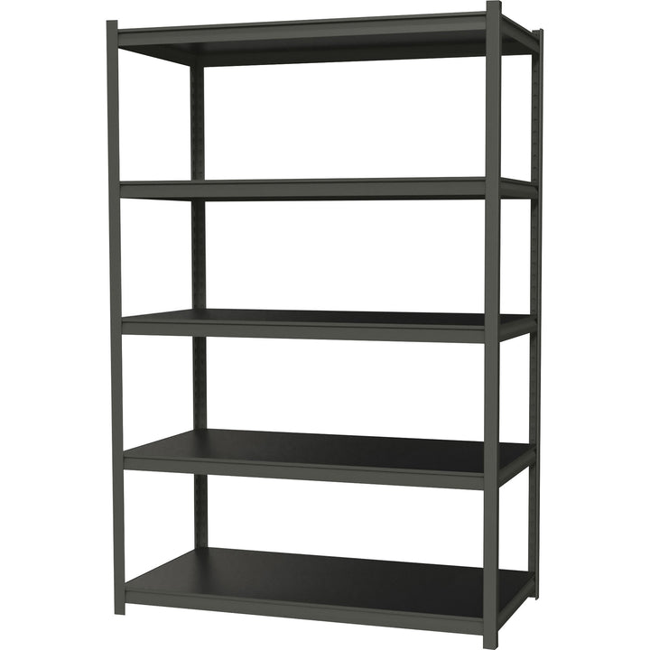 Image of Lorell Shelving, 5-Shelf, Steel, 3200 lb Cap, 48"x18"x72", Black