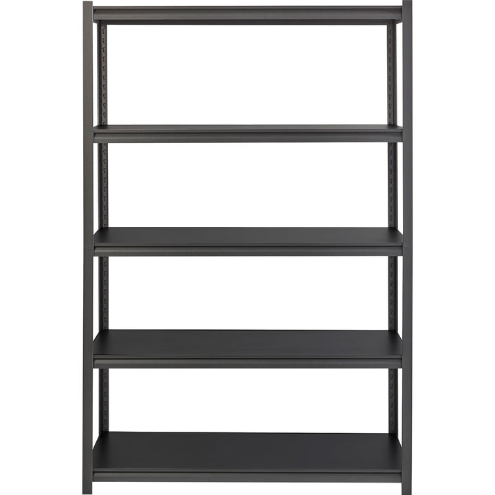 Image of Lorell Shelving, 5-Shelf, Steel, 3200 lb Cap, 48"x24"x72", Black