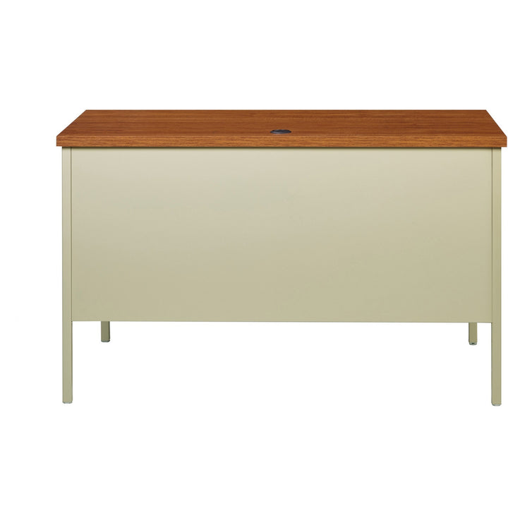 Image of Lorell 66947 Fortress Series 45-1/2" Right Single-Pedestal Desk