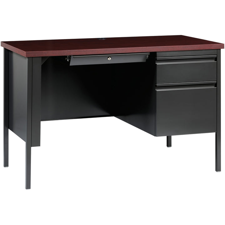 Image of Lorell Desk, Right-Pedestal, Steel, 45-1/2"x24"x29-1/2", MY/CCL