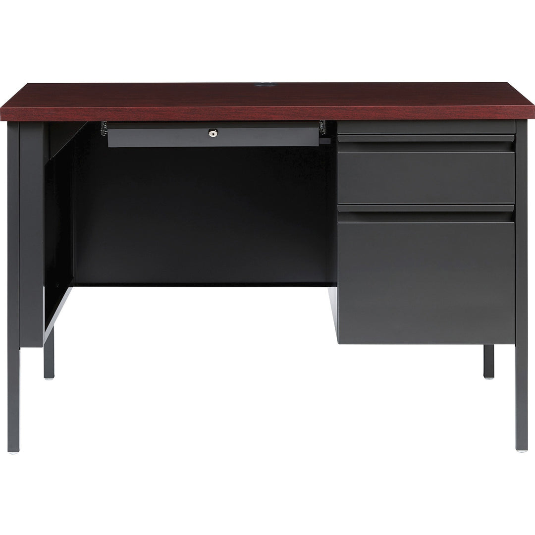 Image of Lorell Desk, Right-Pedestal, Steel, 45-1/2"x24"x29-1/2", MY/CCL